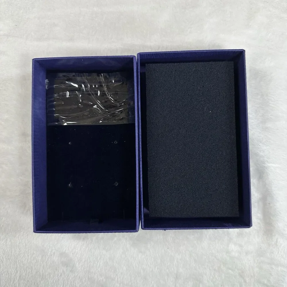 Swarovski Blue Jewelry‎ Box w/ Insert & Sleeve Authentic Gift Packaging
